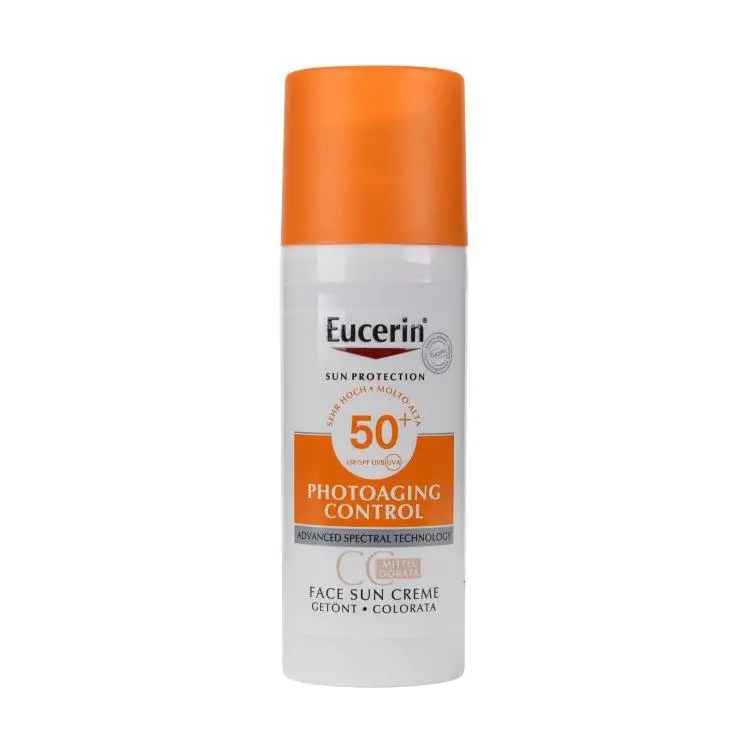 Neue Ware Eucerin Photoaging Control Face Sun CC Creme getönt LSF 50+ mittel