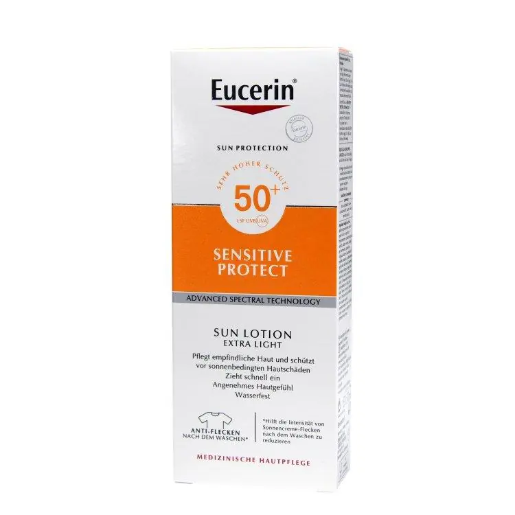 Eucerin Sensitive Protect Sun Lotion Extra Light LSF 50+ Versand Am Gleichen Tag