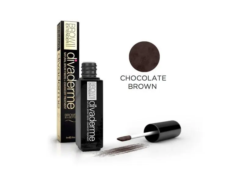Divaderme Brow Extender II Augenbrauenpuder Chocolate Brown Finale Aktion