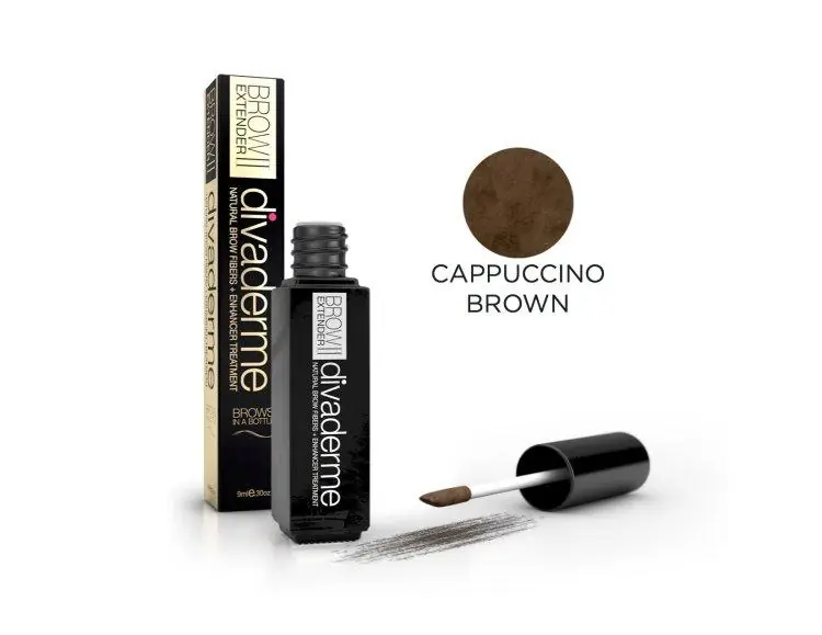 Divaderme Brow Extender II Augenbrauenpuder Cappuccino Brown Meistverkauft
