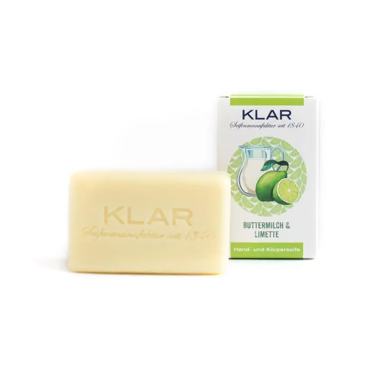 Sichere Zahlung Klar Hand- und Körperseife Buttermilch & Limette