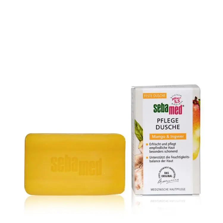 Markenware Sebamed feste Pflege Dusche, Mango & Ingwer