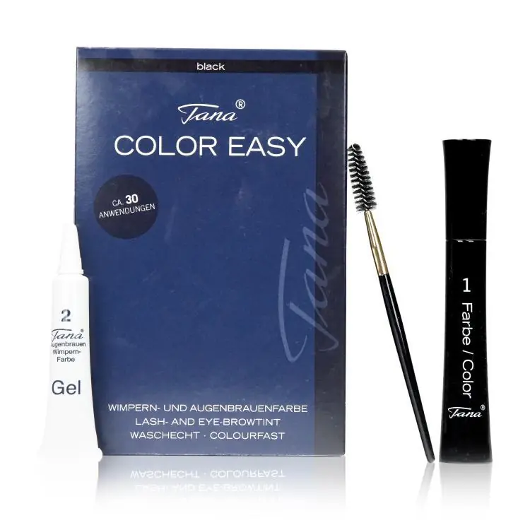 Echt Tana Color Easy Wimpern- und Augenbrauenfarbe schwarz