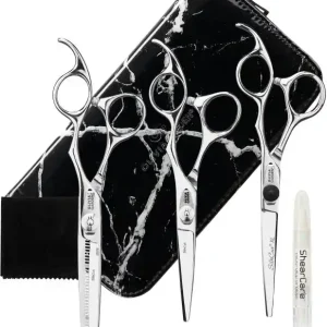 Expressversand Olivia Garden Scherenset Silkcut Marble Pouch