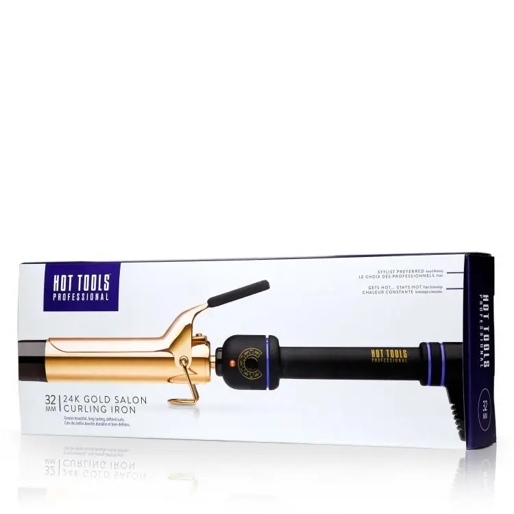 Geprüft Hot Tools Professional 24K Gold Salon Curling Iron 32 mm