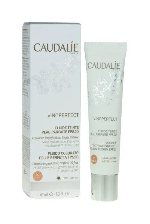 Preiswert Caudalie Vinoperfect getöntes Fluid medium LSF 20
