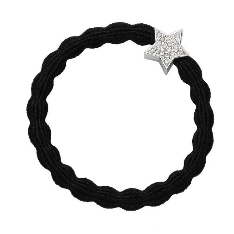 ByEloise Silver Diamante Star Black Versand Am Gleichen Tag