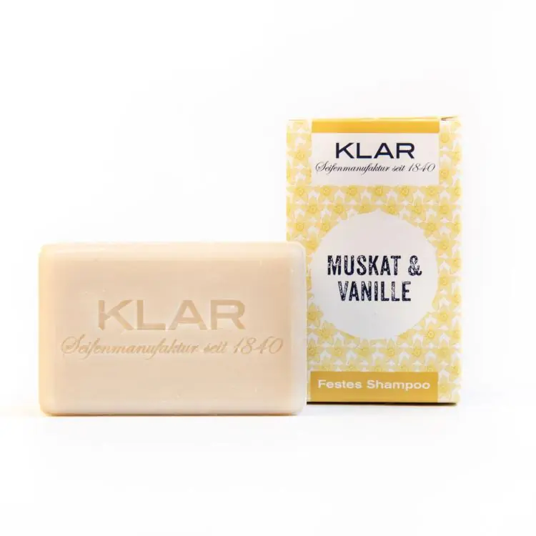 Klar festes Shampoo Muskat & Vanille Sale