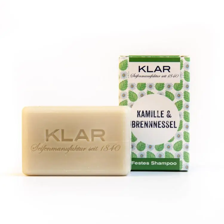 Klar festes Shampoo Kamille & Brennnessel Nur Heute