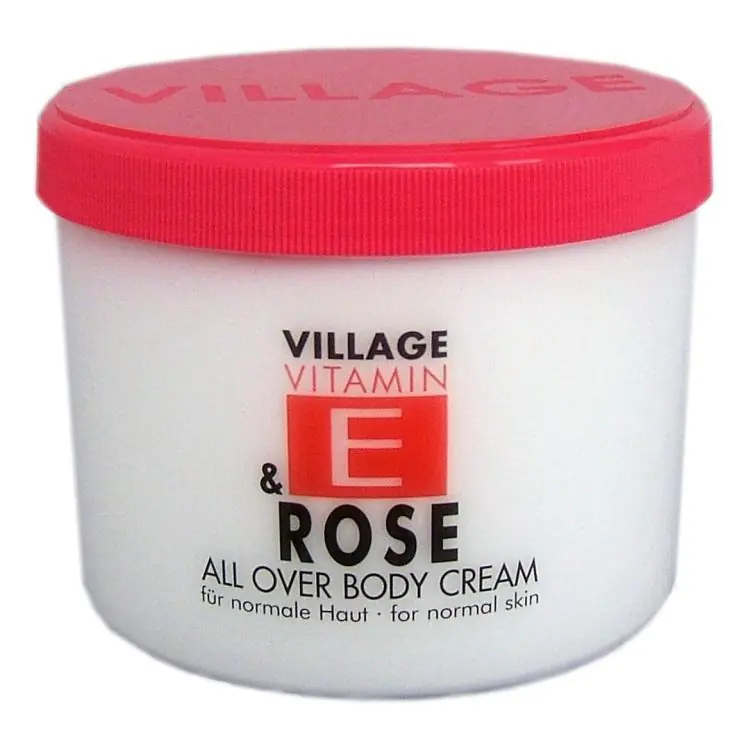 Neue Kollektion Village Vitamin E Rose Bodycream