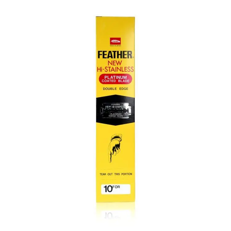Geprüft Feather New Hi-Stainless Platinum Coated Blades 10