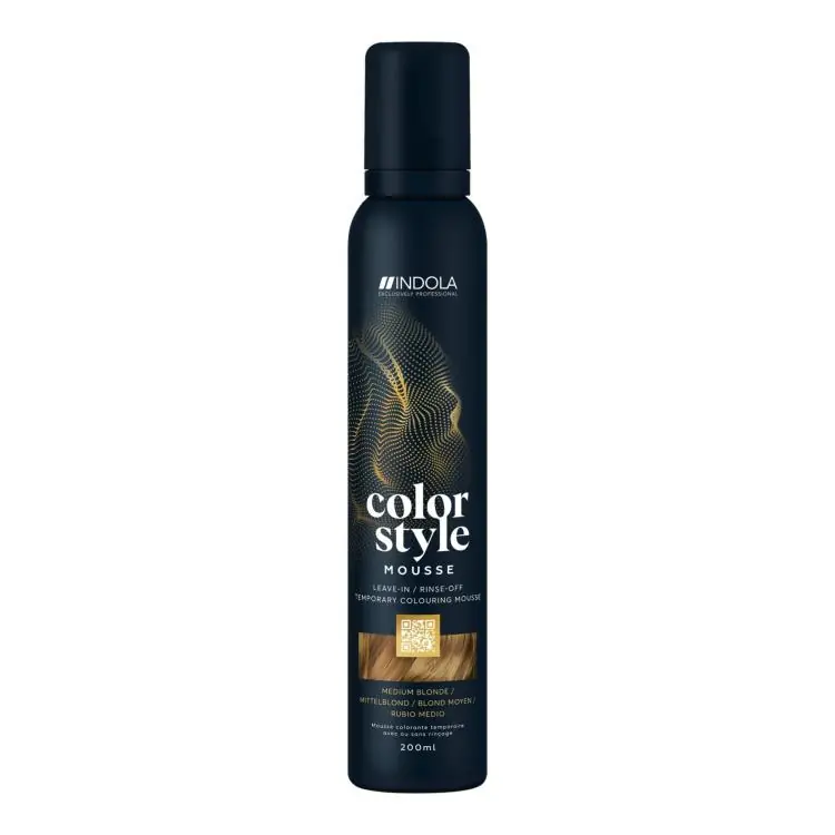 Preiswert Indola Color Style Mousse Mittelblond