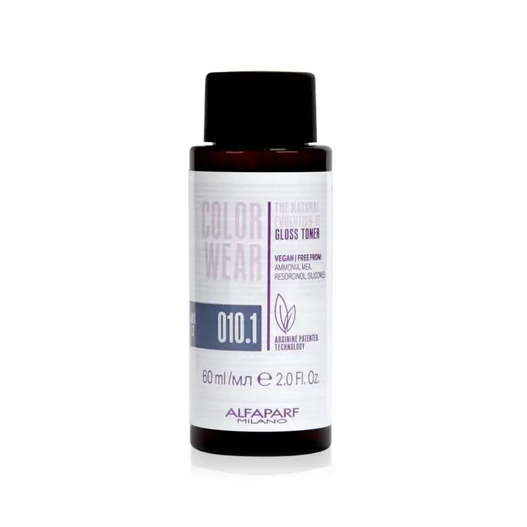 Neue Ware Alfaparf Color Wear Gloss Toner 010.1 Soft Lightest Ash Blonde