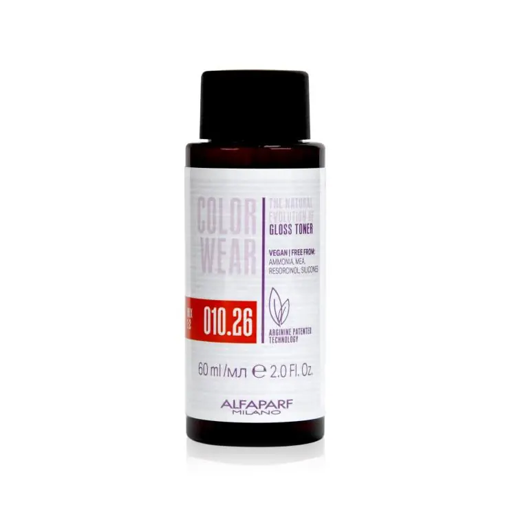 Billig Alfaparf Color Wear Gloss Toner 010.26 Soft Lightest Violet Red Blonde