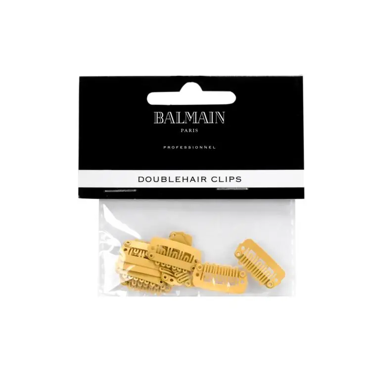 Neu Balmain Doublehair Clips beige