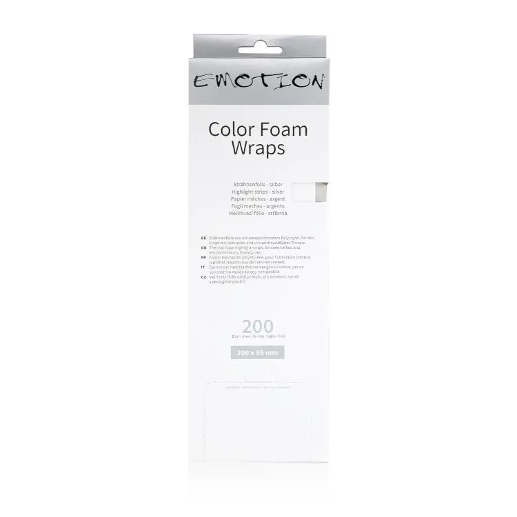 Top-Seller Emotion Color Foam Wraps Strähnenfolie Lang