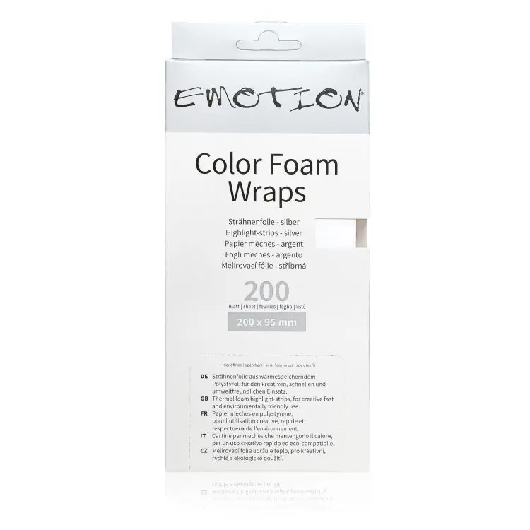 Neuheit Emotion Color Foam Wraps Strähnenfolie Kurz
