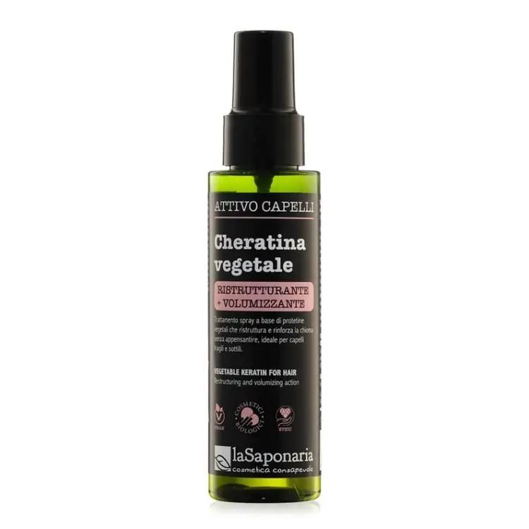 Neue Ware La Saponaria Cheratina Vegetale Attivo Capelli Spray