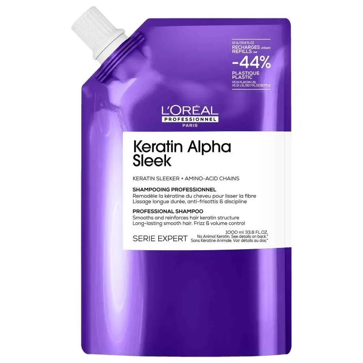 Loreal Keratin Alpha Sleek Shampoo - Nachfüllpack Direktkauf