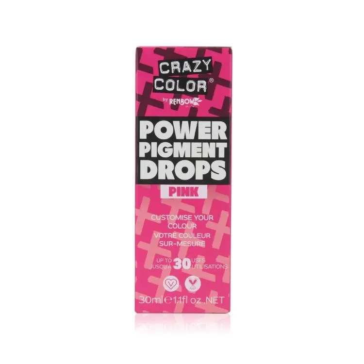 Crazy Color Power Pigment Drops Pink Neuheit