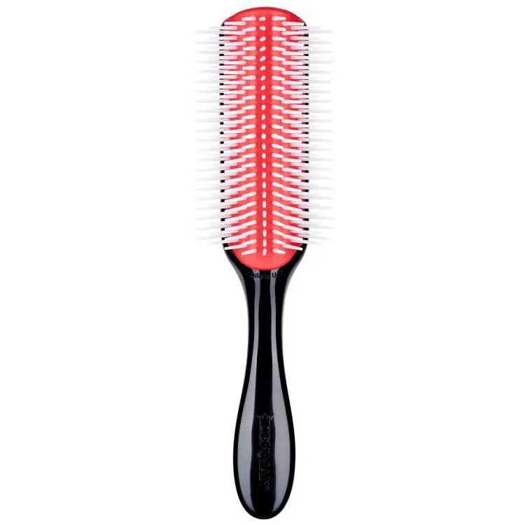 Top-Seller Denman D4 Tradition 9-reihig schwarz/rot