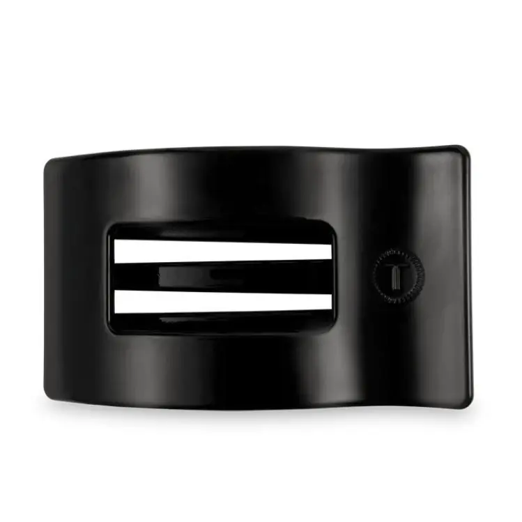 Expressversand Teleties Large Flat Rectangle Hair Clip Jet Black