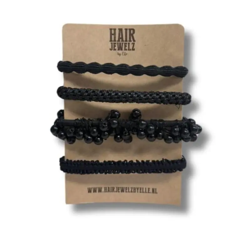 Hairjewelz by Elle Colourband Black Begrenztes Angebot