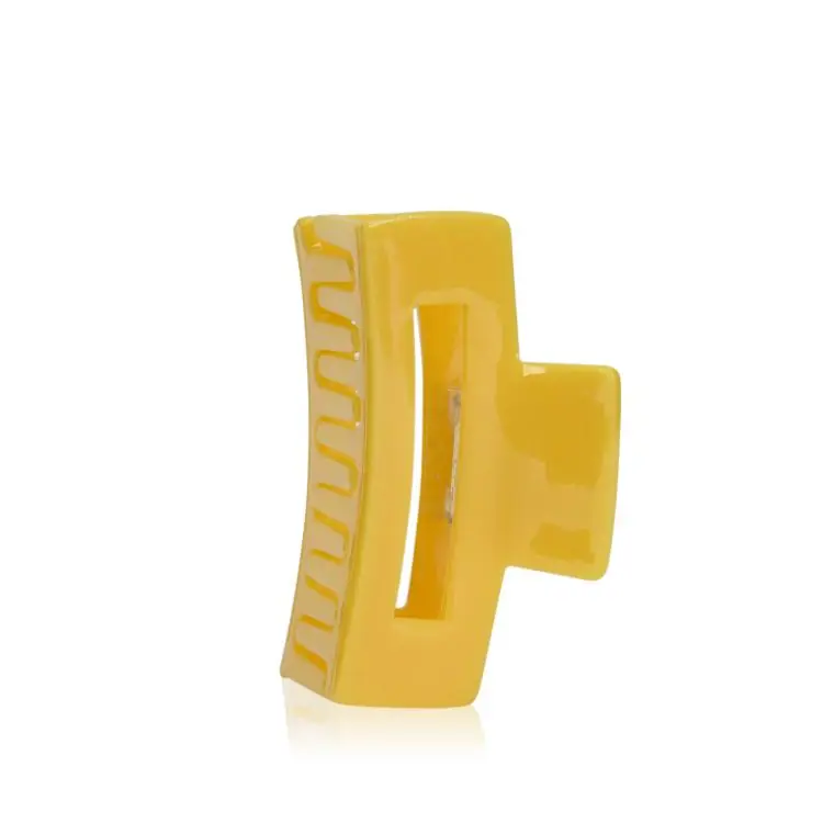 Bestpreis Big Metal London Thea Resin Bulldog Hairclip Yellow