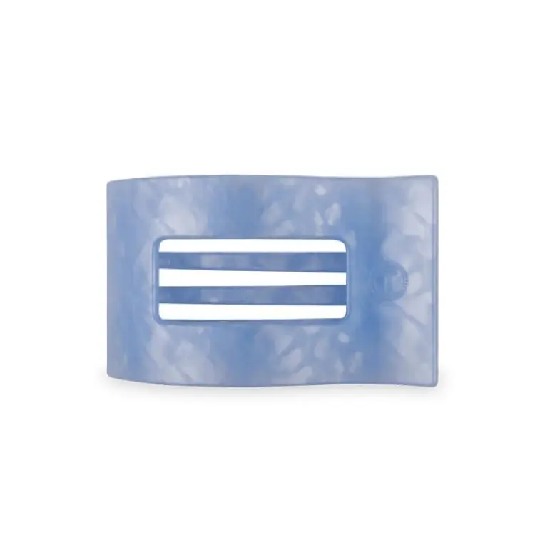 Günstig Teleties Medium Flat Rectangle Hair Clip Blue Lagoon