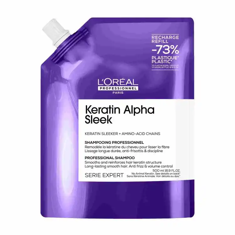 Loreal Keratin Alpha Sleek Shampoo - Nachfüllpack Jetzt Bestellen