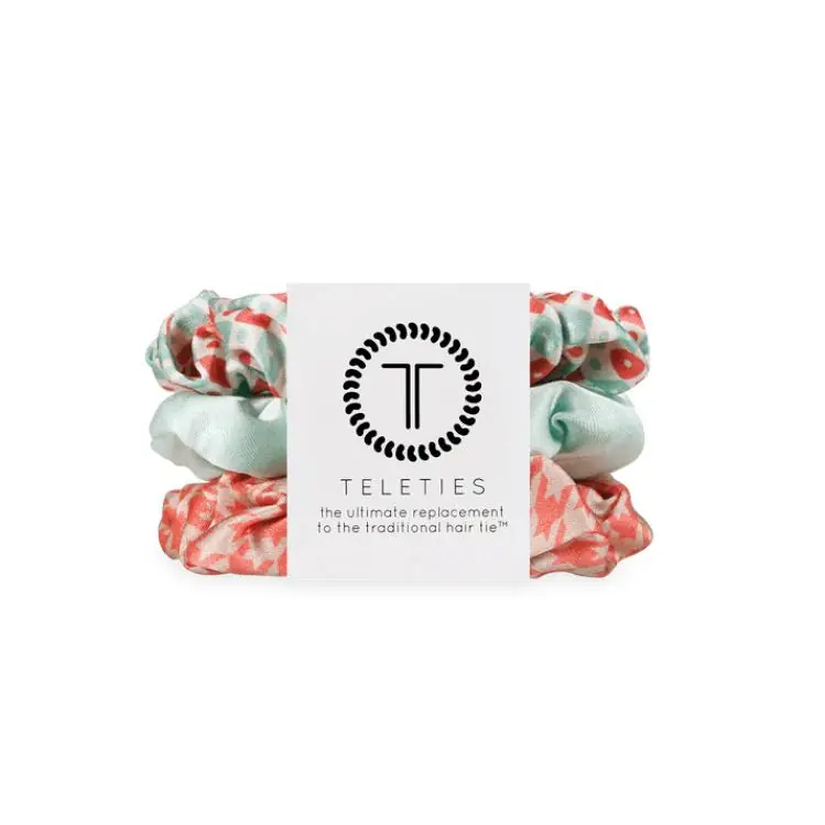 Teleties Silk Scrunchie groß Calming Coral Neue Ware