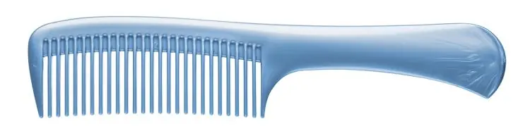 Eurostil Griffkamm blau metallic Abverkauf