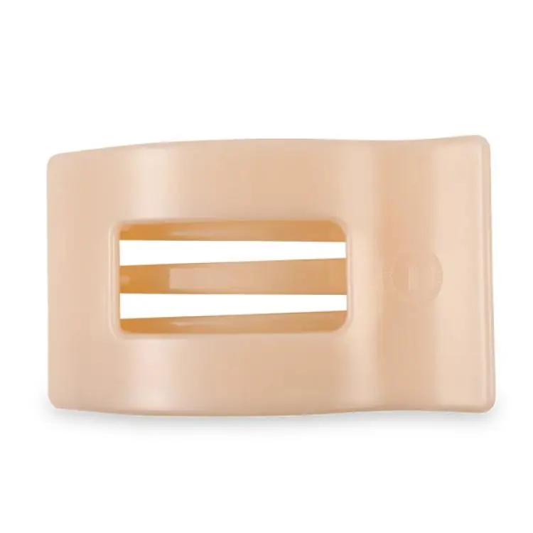 Teleties Large Flat Rectangle Hair Clip Almond Beige Preisknaller