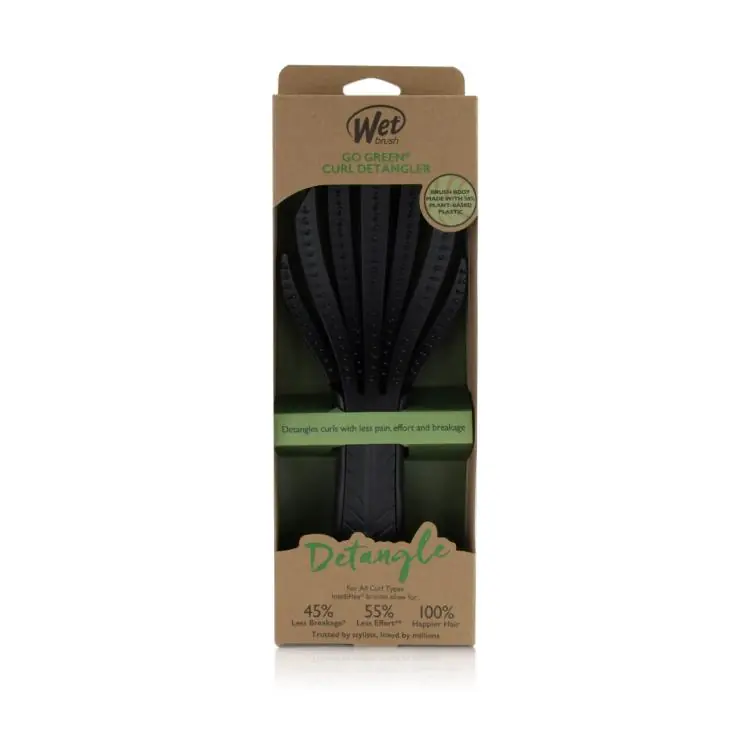 Super-Preis Wetbrush Go Green Curl Detangler Black