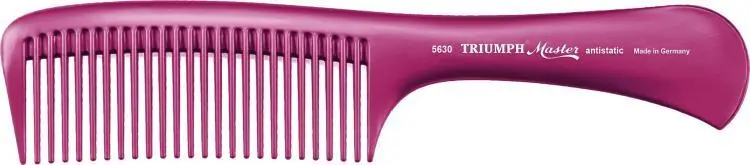 Solange Der Vorrat Reicht Hercules Sägemann Triumph Master Griffkamm Pink 33/5630 8 1/2"
