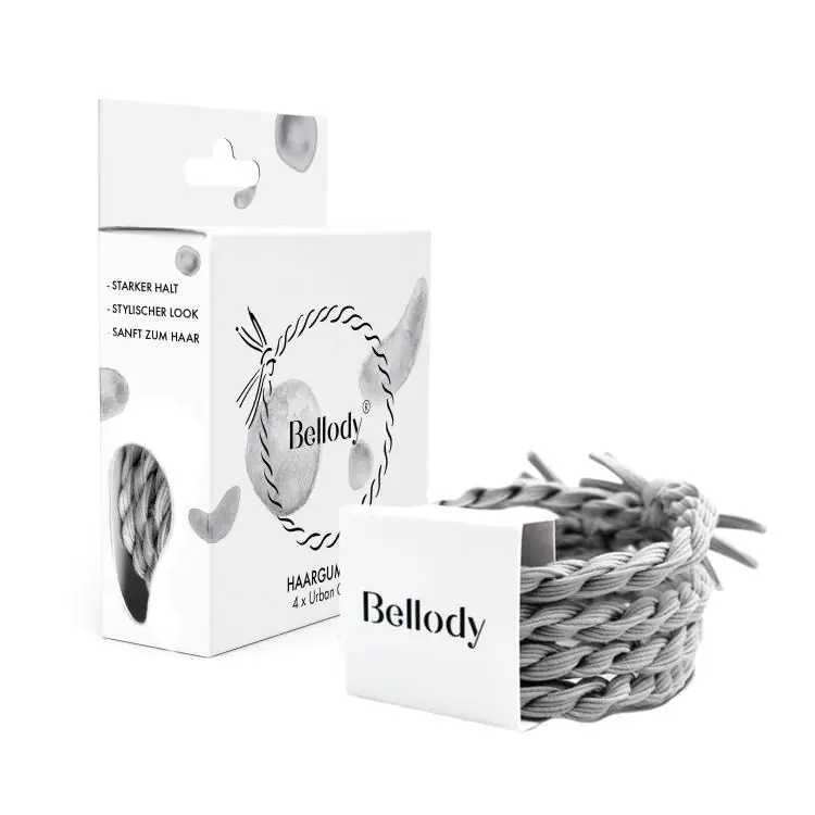 Markenware Bellody Haargummi Urban Grey
