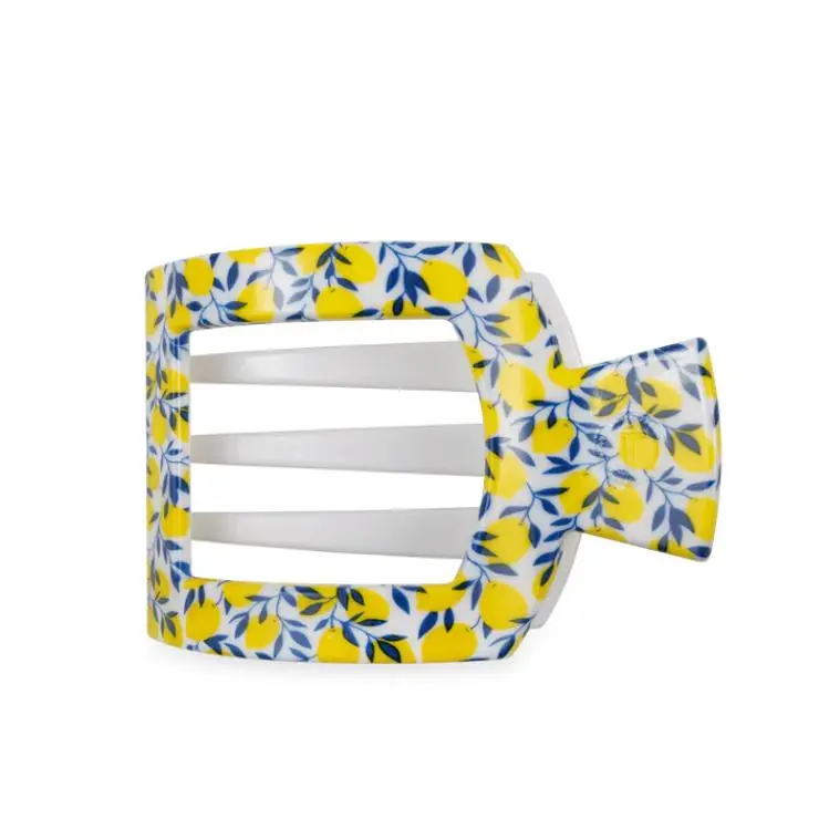 Rabatt Teleties Large Flat Square Hair Clip Limoncello