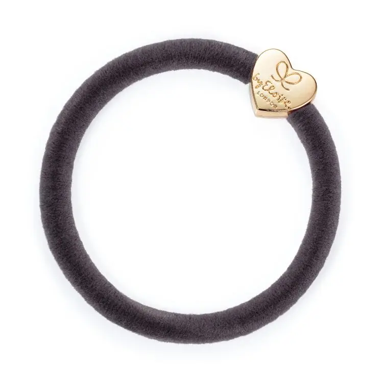 Sofort Bestellen ByEloise Velvet Gold Heart French Grey