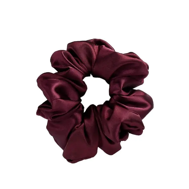 Rabatt What a bun! Scrunchie Medium Satin Bordeaux