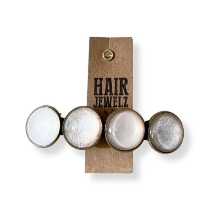 Hairjewelz by Elle Haarspange XL White Sand Mega-Angebot