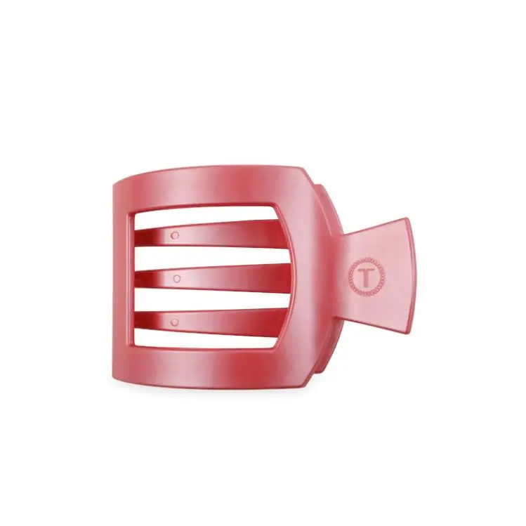 Top-Preis Teleties Medium Flat Square Hair Clip Calming Coral