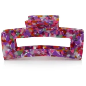 Big Metal London Erica Statement Bulldog Hairclip Pink Purple Markenprodukt
