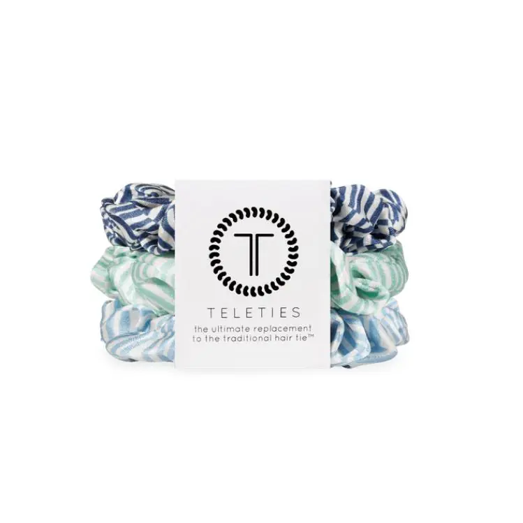 Teleties Silk Scrunchie groß Totally Turquoise Neue Kollektion