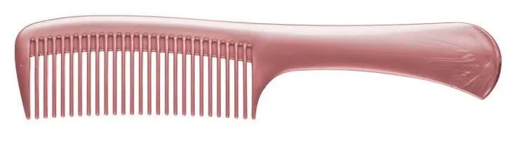 Aktuell Eurostil Griffkamm rot metallic