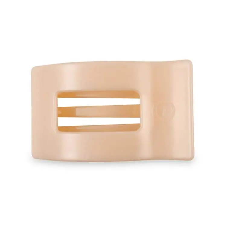 Begrenztes Angebot Teleties Medium Flat Rectangle Hair Clip Almond Beige