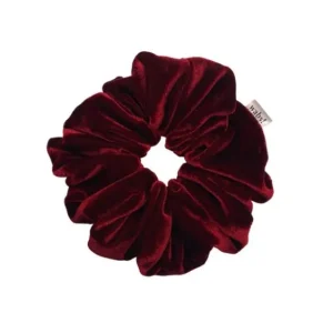 Solange Der Vorrat Reicht What a bun! Scrunchie Medium Velvet Red