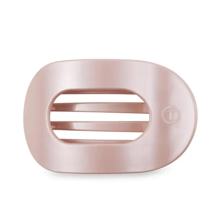 Begrenztes Angebot Teleties Flat Round Clip groß Pearly Pink