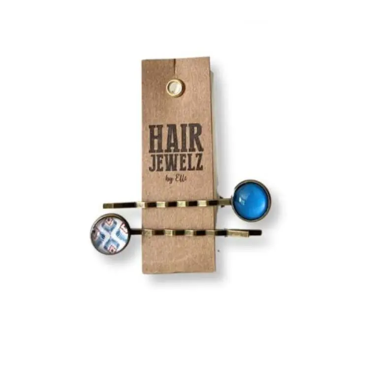 Hairjewelz by Elle Colourclip Slide Etnic Peacock Sichere Zahlung