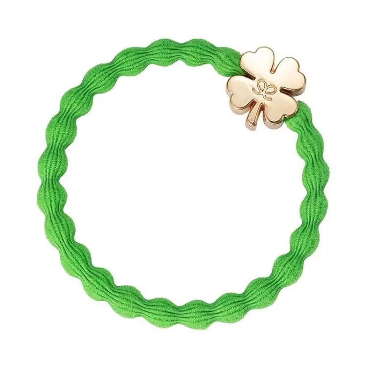 Schneller Versand ByEloise London Gold Clover Leaf Apple Green