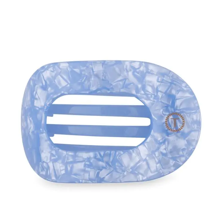 Teleties Flat Round Clip groß Blue Lagoon Sonderangebot
